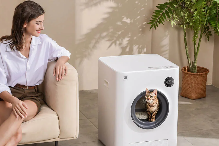 automatic kitty litter cleaner